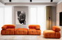 Atelier Del Sofa Bubble L1 Sofá de 1 Plaza Naranja 95x95x75 cm